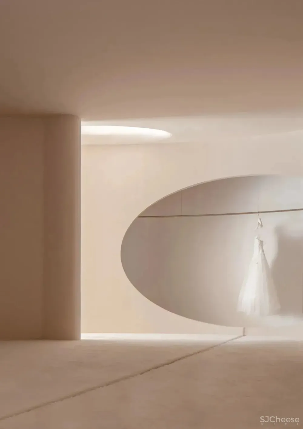 流线的自然永恒 婚纱高定艺术空间 尔我空间设计