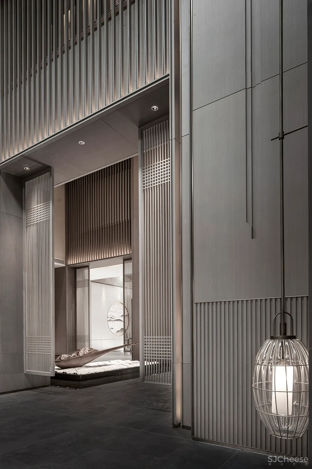 吴文粒:2500㎡中式售楼处,珑廷风雅韵,隐归禅深处!