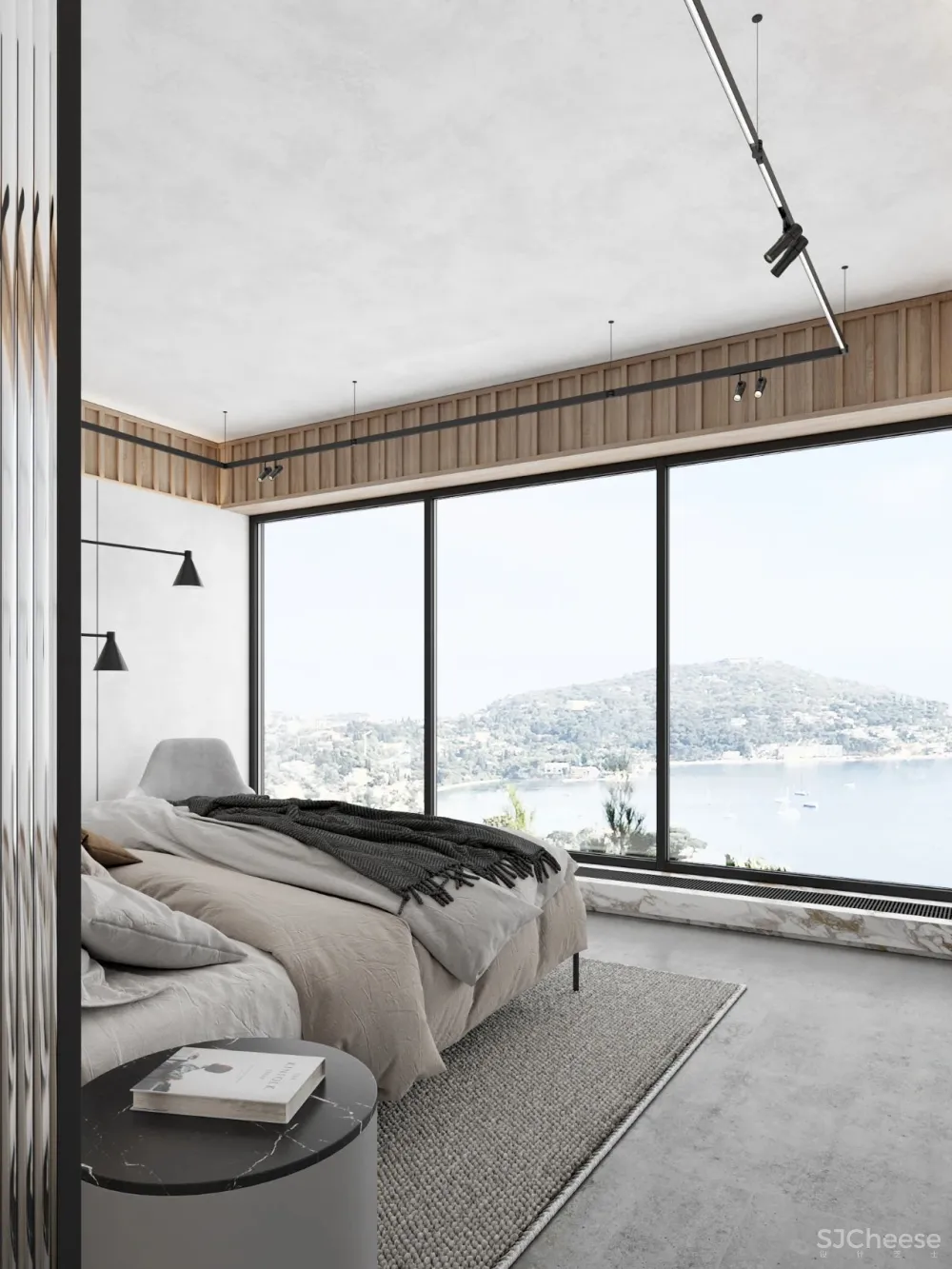 DE-DE新作 95m²简约私宅，大理石与原木的和谐