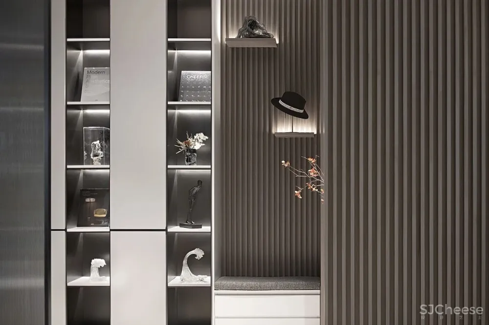 195㎡雅灰大平层，静奢间勾勒家的温情！