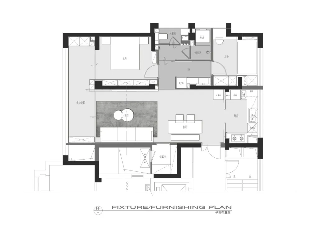 无主灯 白，释放空间灵活性 HNTN鸿泰设计
