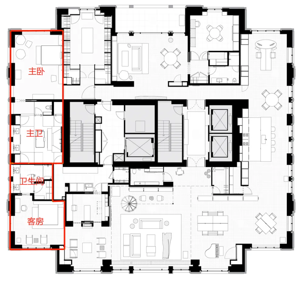 590㎡的顶层公寓,奢华也可以是一种 LOFT 范儿