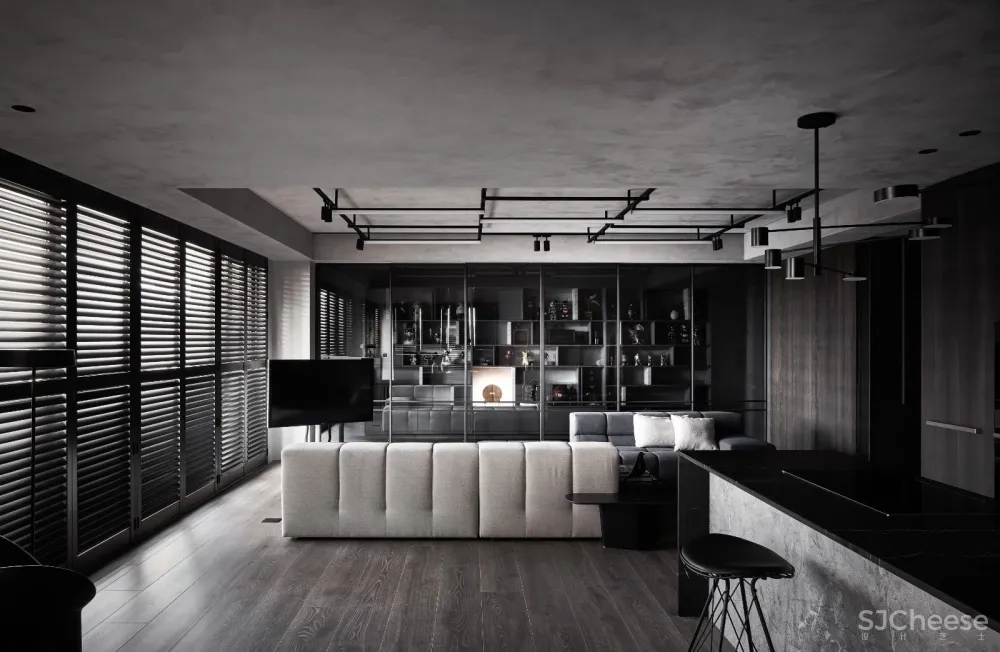 105㎡冷酷黑私宅,年轻人大胆追求前卫之家! 新澄设计