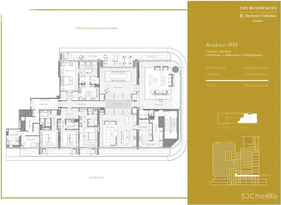看看迪拜大平层,32层只有39套公寓,这配置是真奢华!