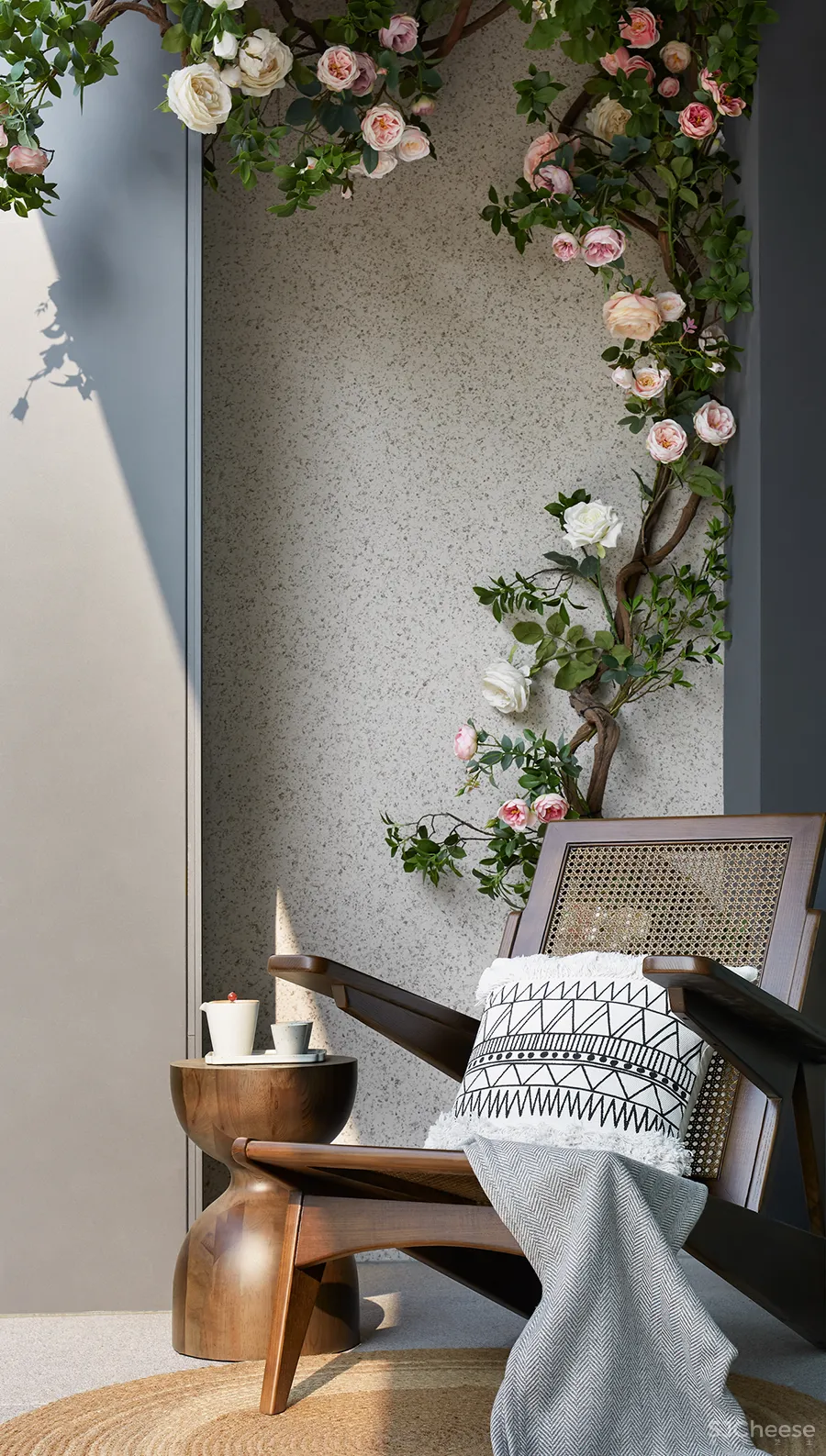 岳蒙:一抹幽蓝,韵染留白!