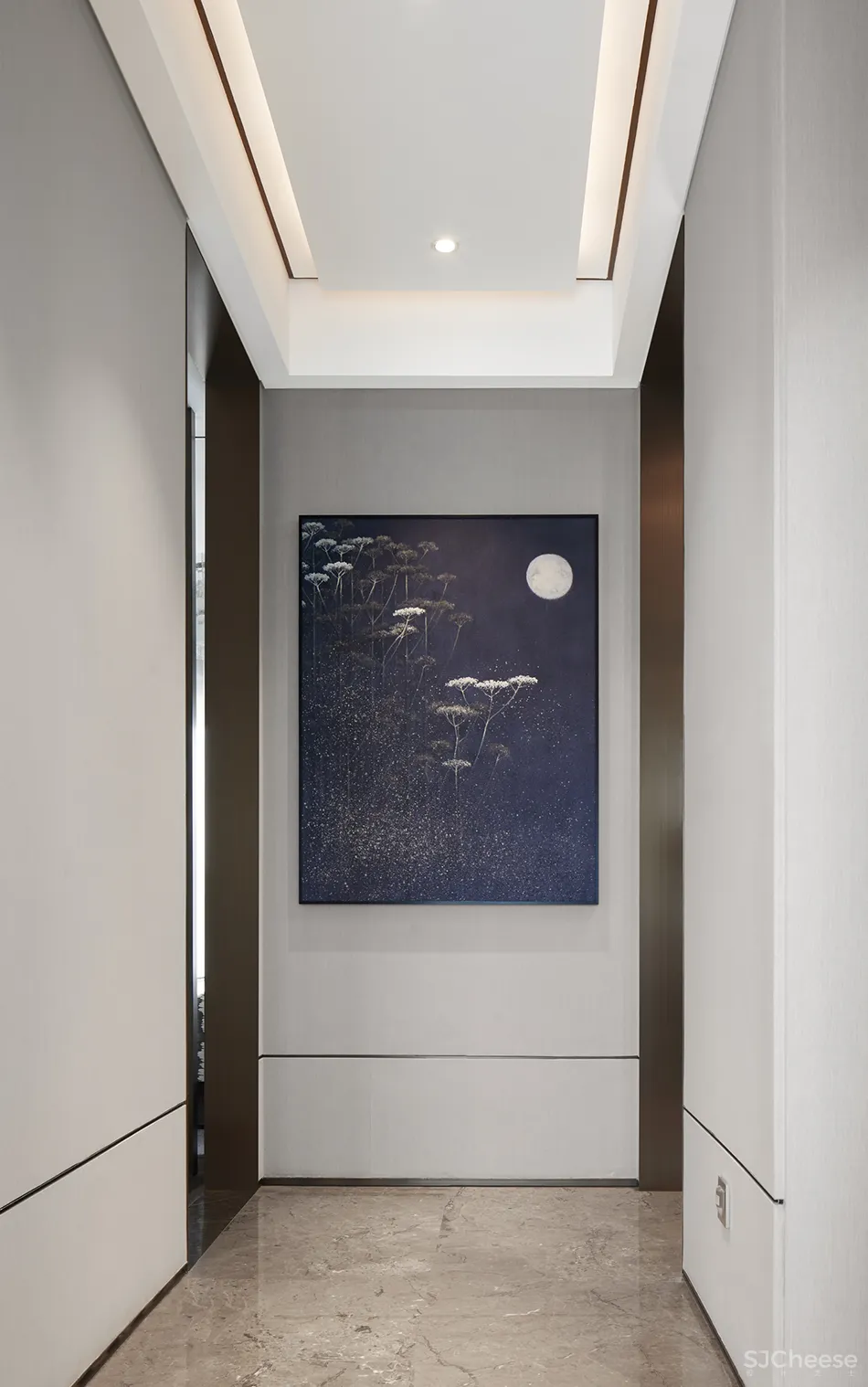 岳蒙:一抹幽蓝,韵染留白!