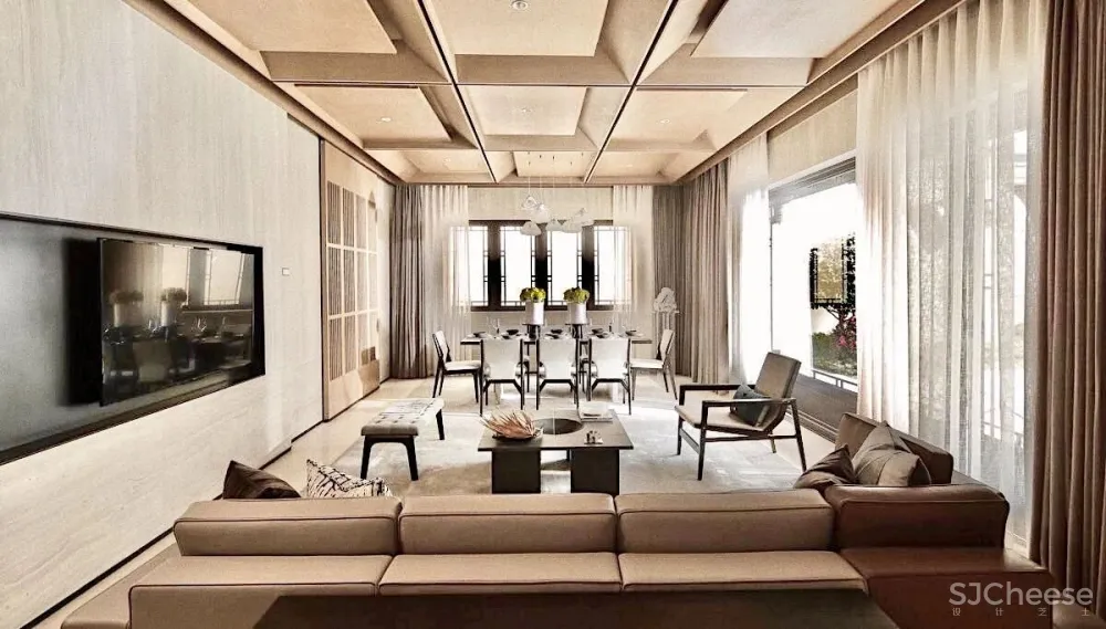 都说院子还是中国的美,这个项目再次示范中式院落如何复刻