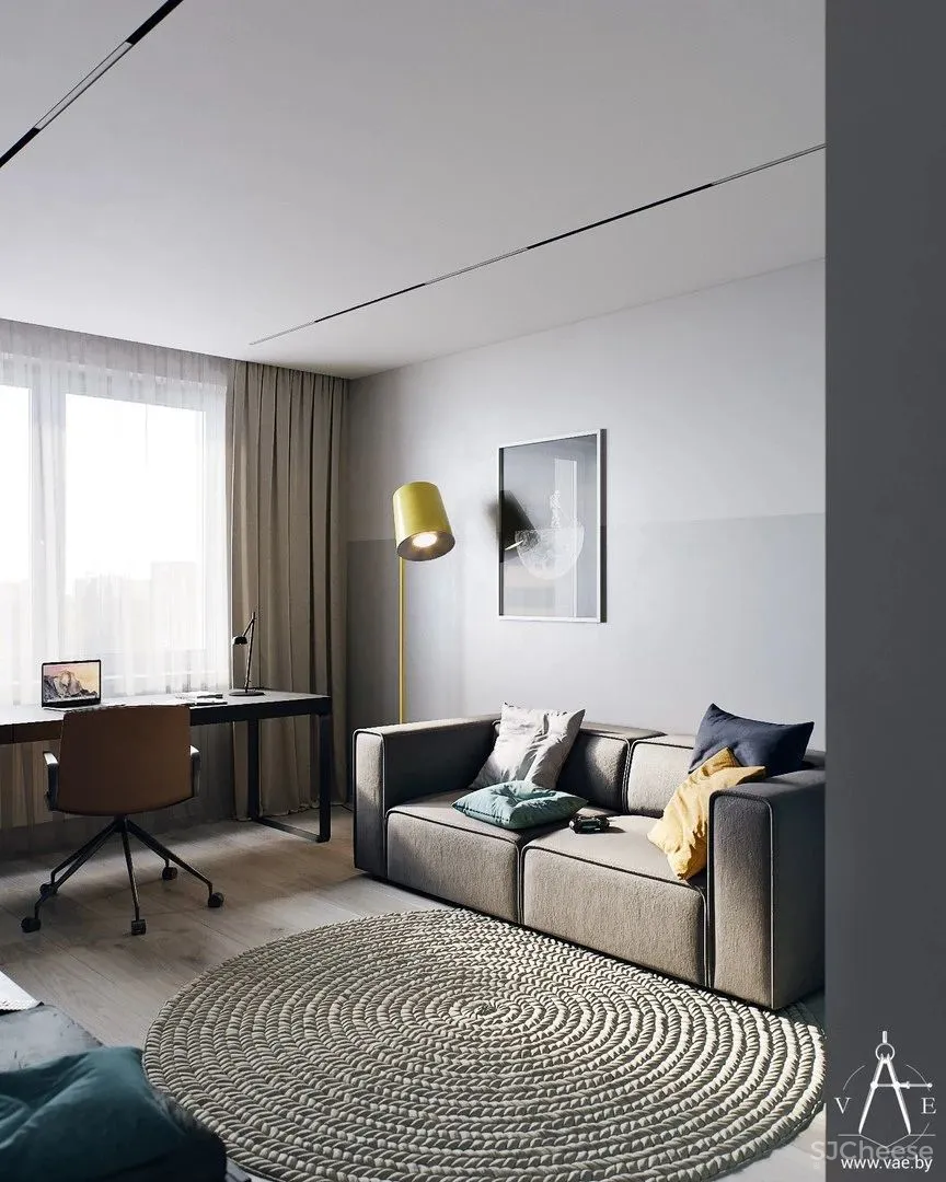 70㎡简约私宅,精简凝练!