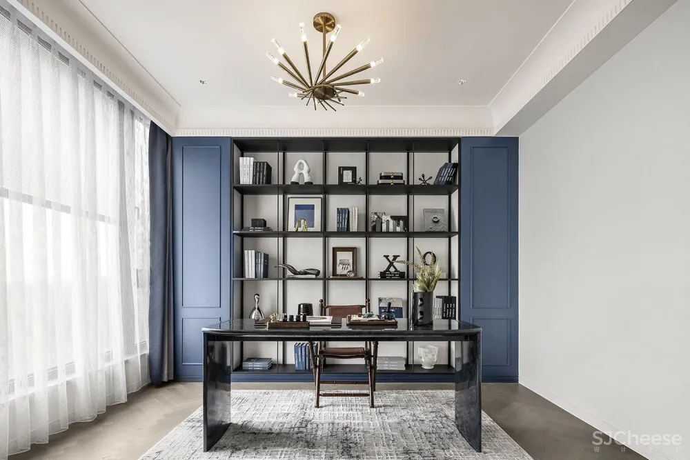 大朴-勿量：366㎡雾霭蓝法式美宅，直撩心底的静奢魅力！