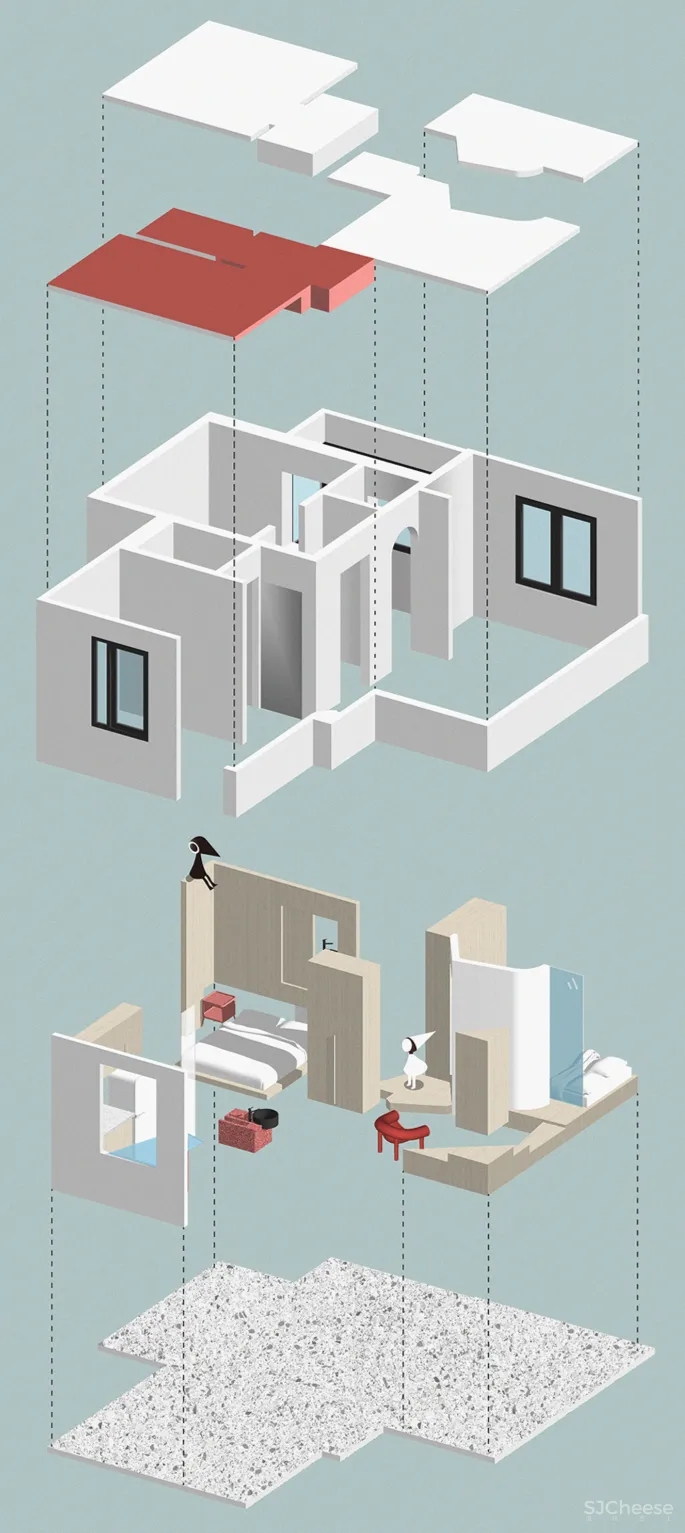 舍近设计 × 旧房改造:54㎡老学区房的逆袭故事