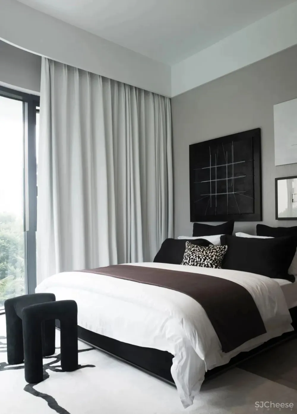 孟也新作 三亚东岸CBD「融创新闻中心」两套奢阔艺术样板房设计