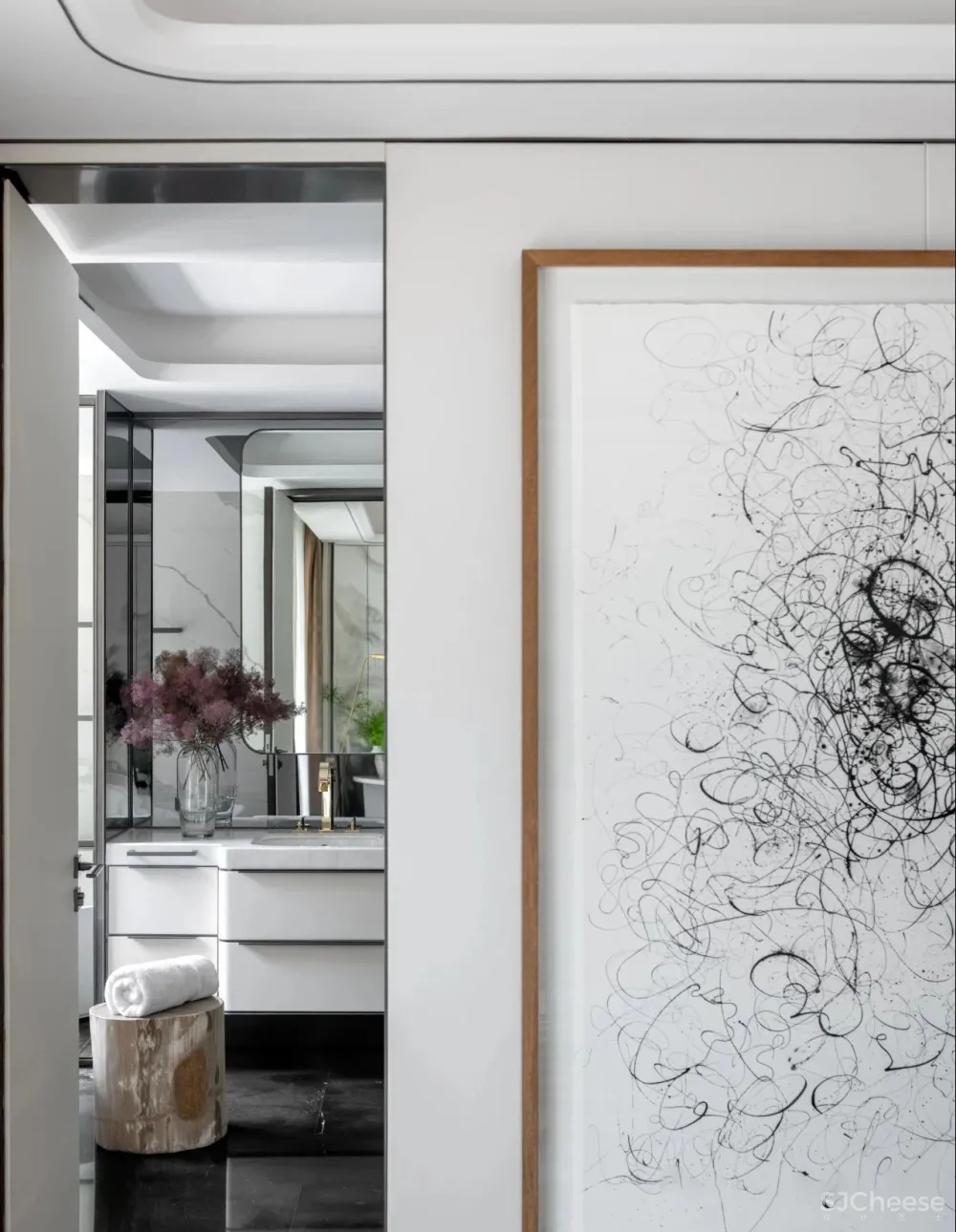 无间.吴滨-HWCD 上海豪宅新地标「瑞安.翠湖天地」大平层效果图和实景照片