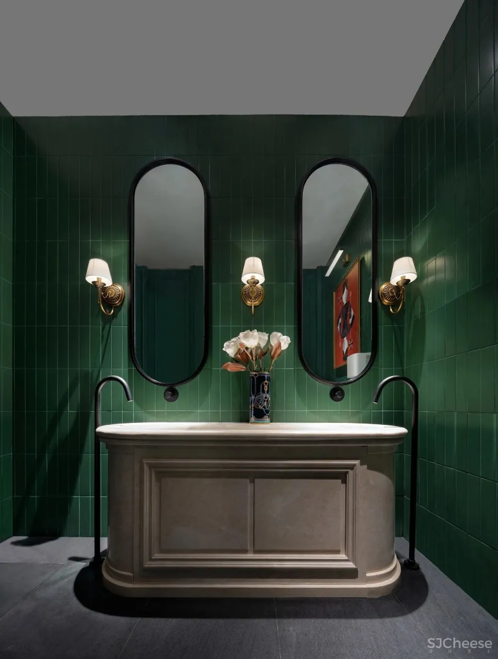 明德设计丨郑州万科荣成云图售楼处:英式古典的当代演绎