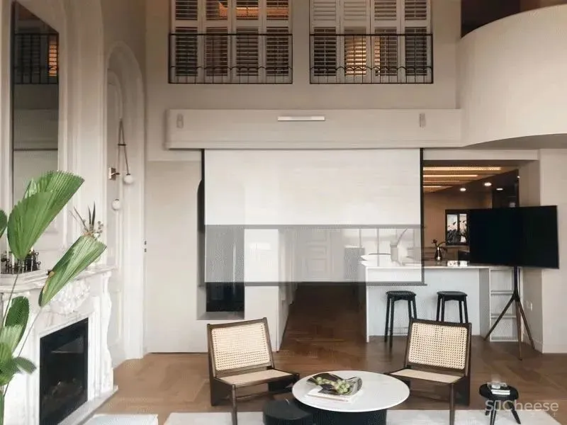 175㎡“职住一体”的家,旋转楼梯融入法式风情,装出大宅气度 吾隅设计