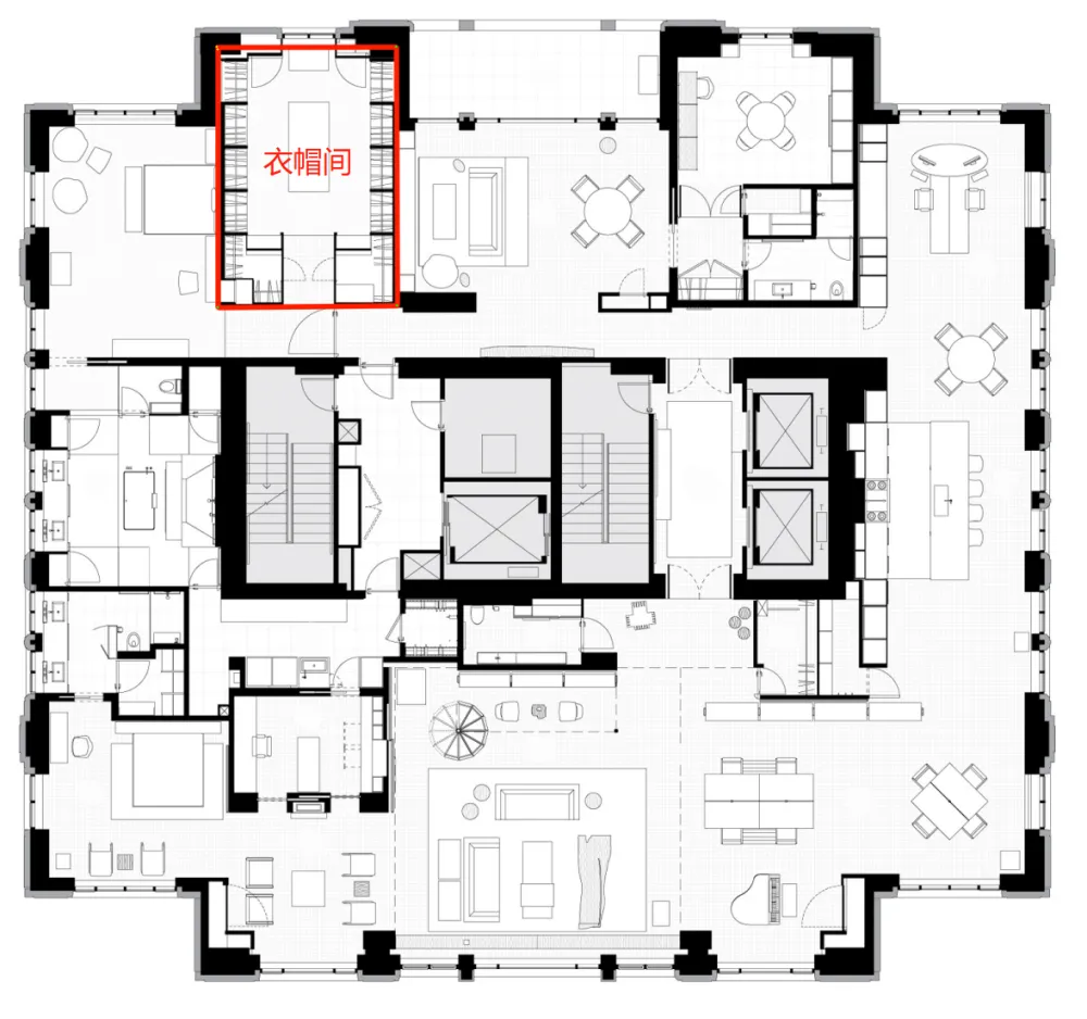 590㎡的顶层公寓,奢华也可以是一种 LOFT 范儿
