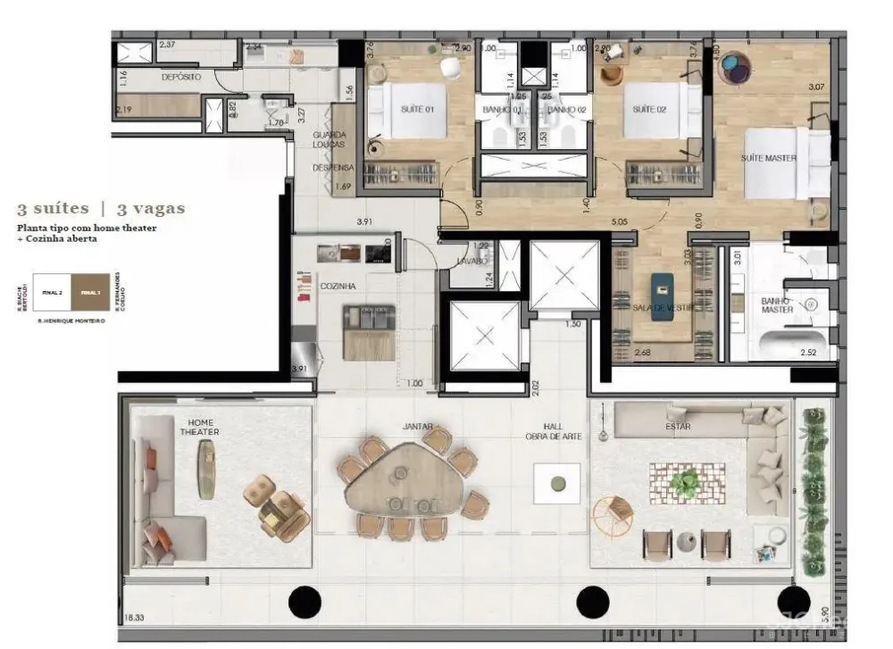 一梯两户的平层公寓楼样板房公开,自然奢华才有的高级感