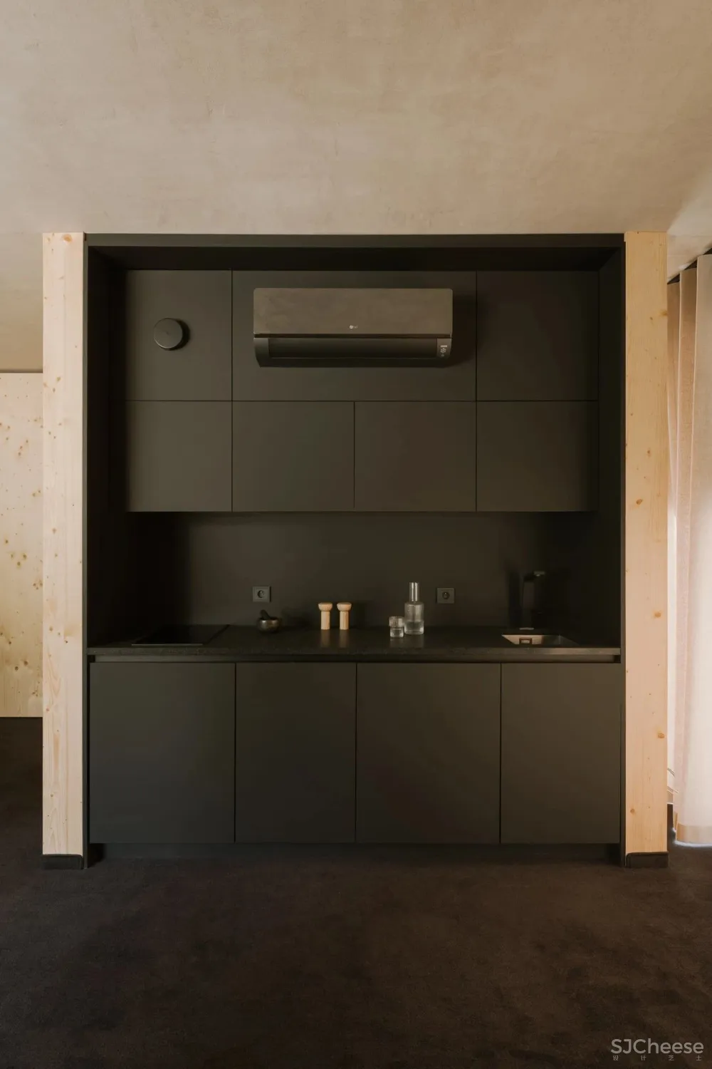 混凝土加木结构的公寓式民宿,混搭乡建必有亮点!