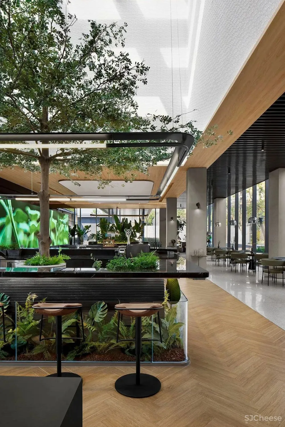 峻佳 杭州万科开了家超仙的雨林餐厅，成新晋网红地 ！