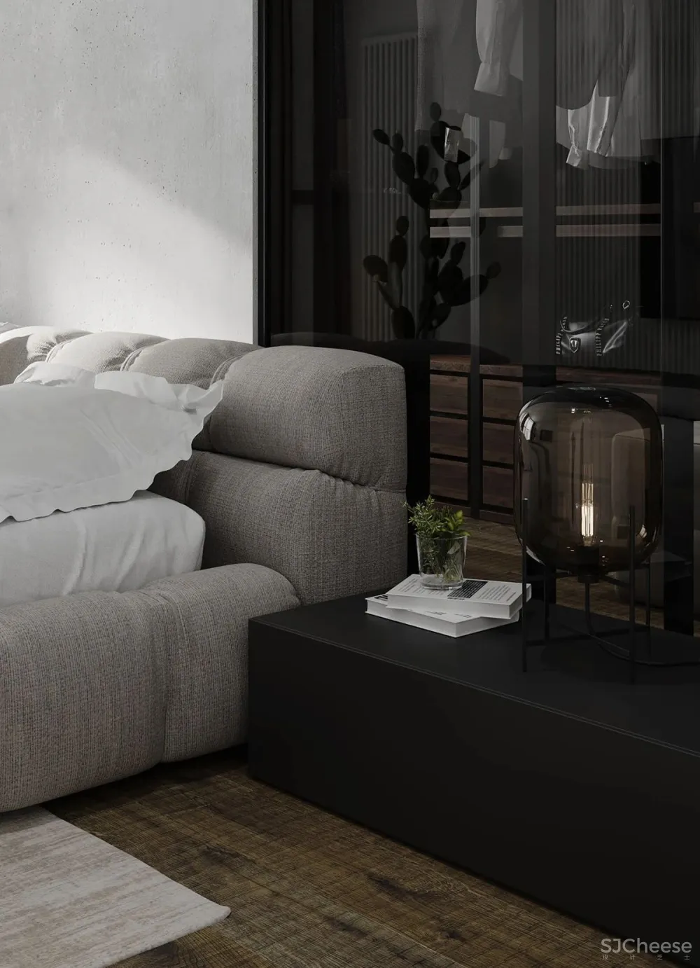 灰色极简空间，混凝土的质地！