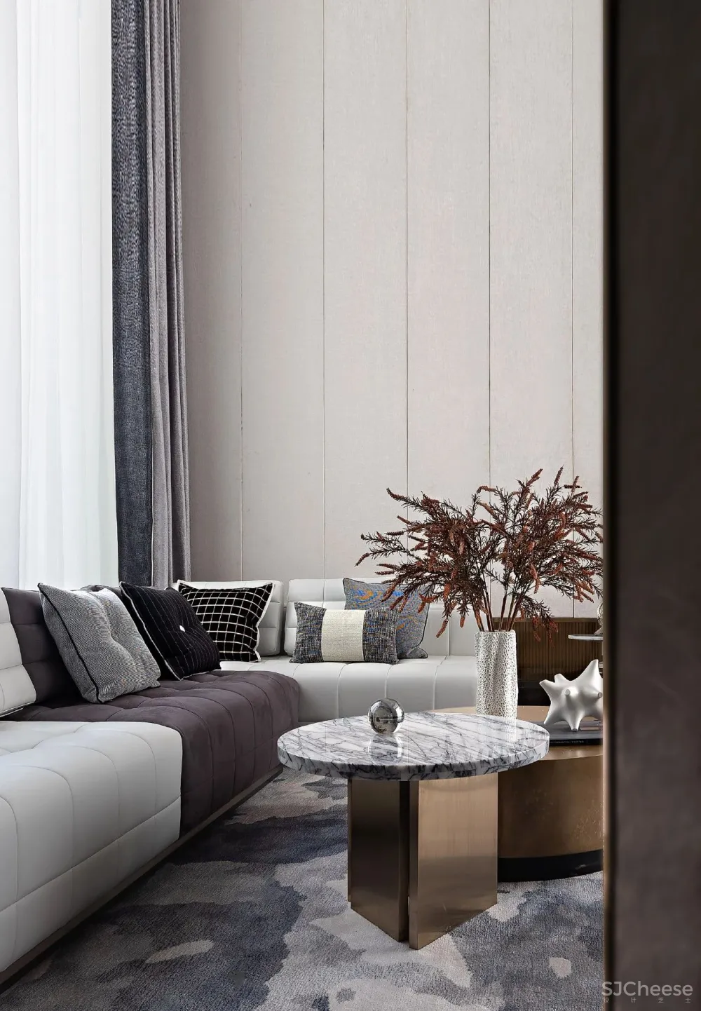 巧妙利用柜子,原来还能让室内空间这么通透连贯