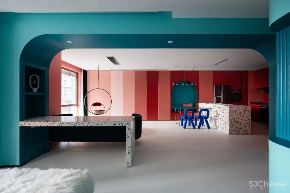 上海前滩女律师80㎡家!硬生生把“红配绿”,装成了你住不起的样子!