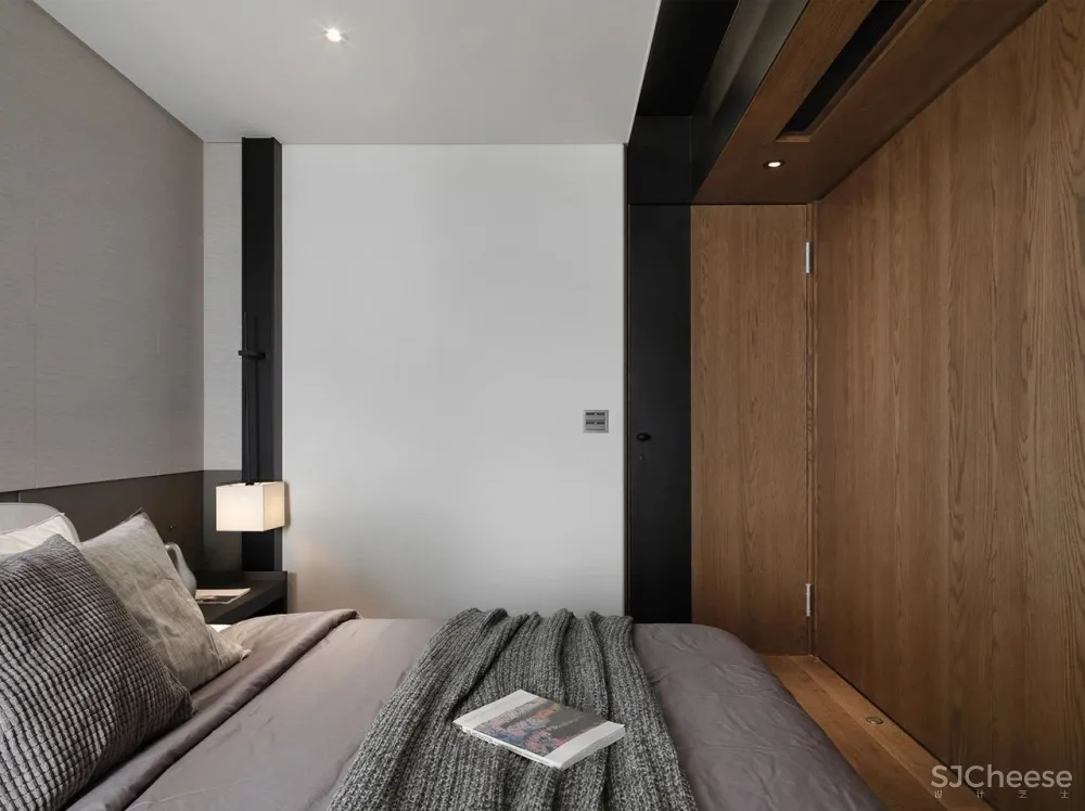 胡桃木 高级灰,纯粹而艺术的现代空间