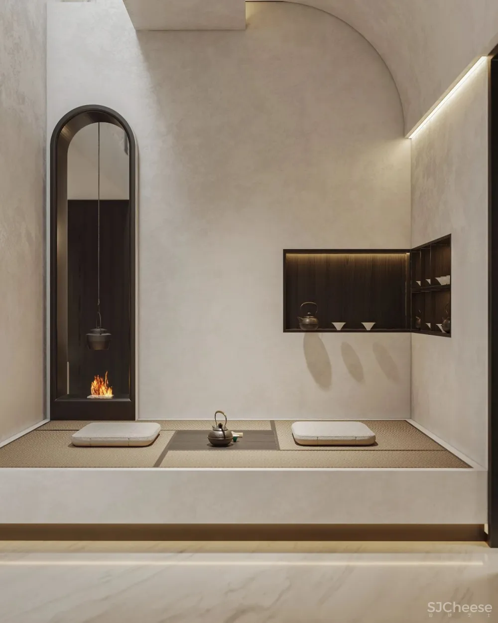 茧界设计.冷晨辉 「桃花源」550平私宅:解构 寂静美学