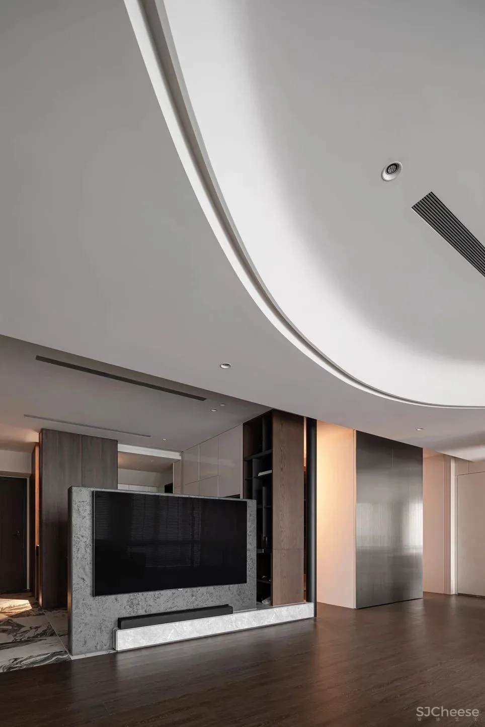 胡桃木 高级灰,纯粹而艺术的现代空间