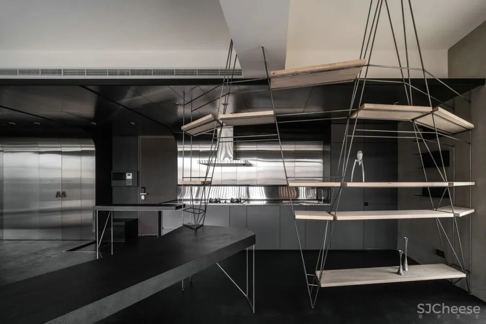 黑白简约住宅，简约设计的日常生活 studio X4设计