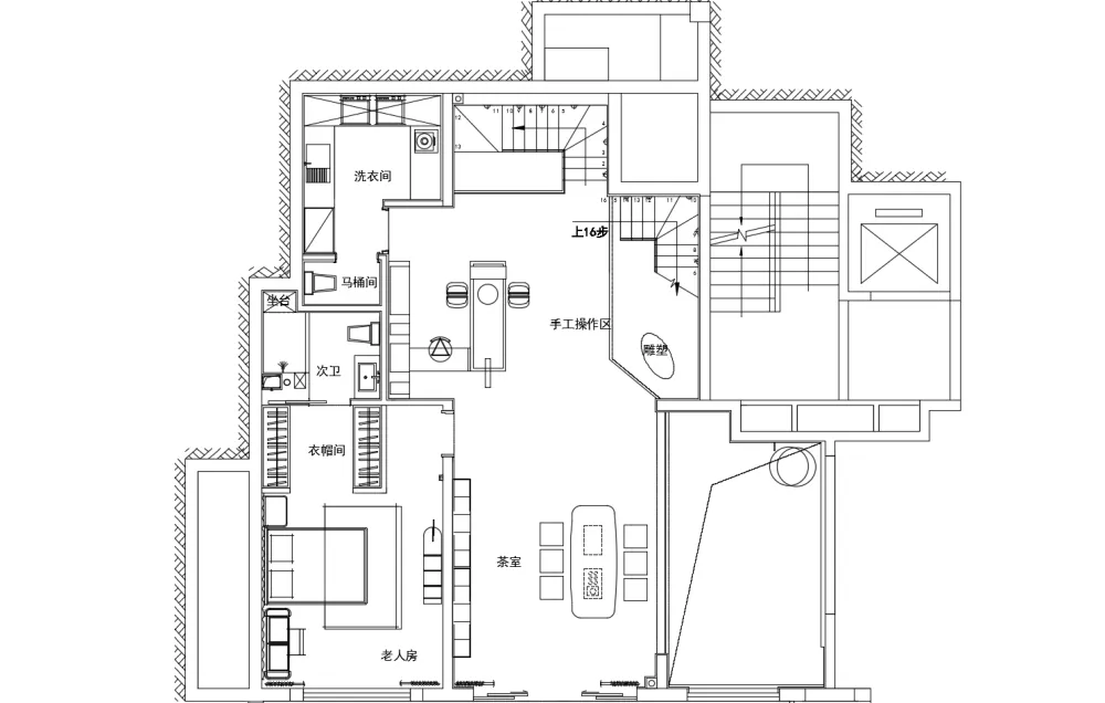 元禾大千设计 烟台「中海万锦」洋房下叠现代简约样板间