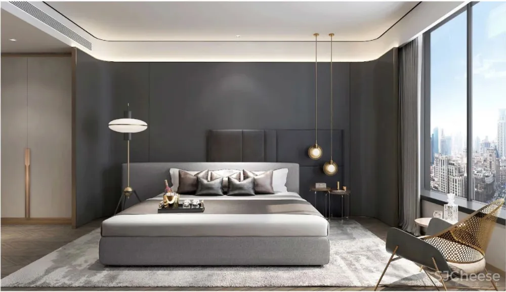 无间.吴滨-HWCD 上海豪宅新地标「瑞安.翠湖天地」大平层效果图和实景照片