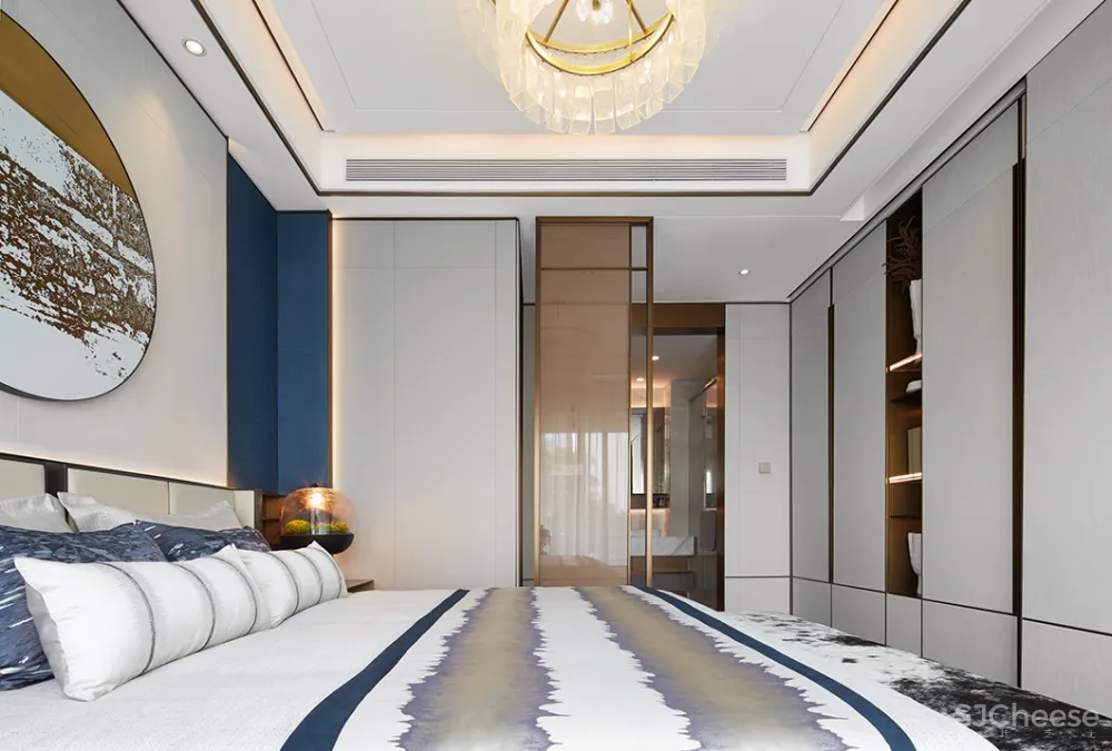 岳蒙:一抹幽蓝,韵染留白!