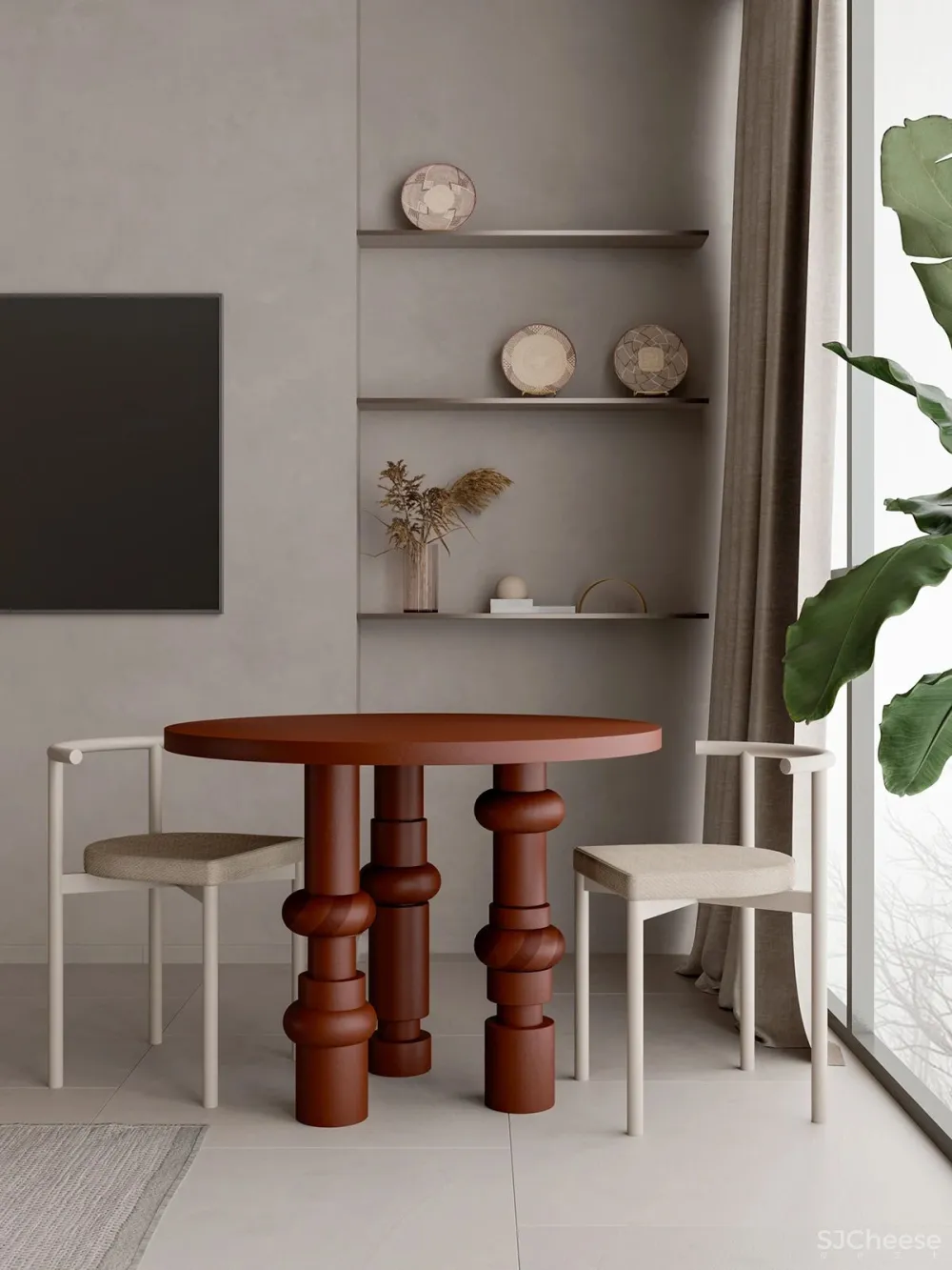 76㎡绿色朴质,细节处显精致!