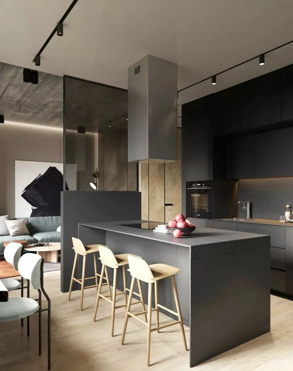 一套56㎡的住宅,设计很厉害,有颜有格调 !