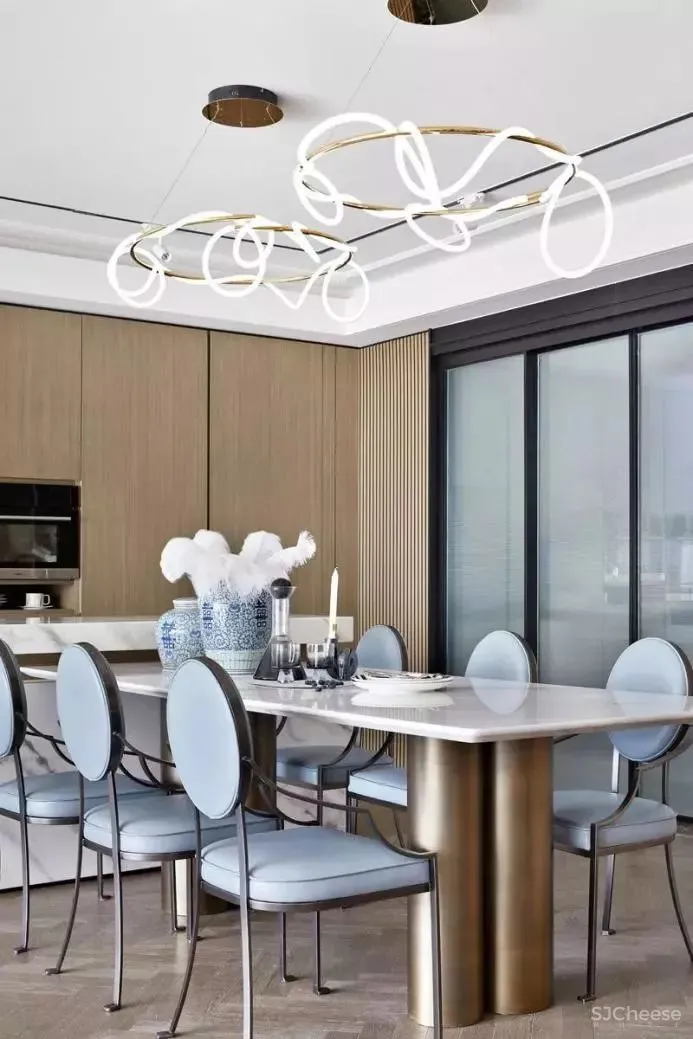 满满的设计亮点!319㎡样板间,全是知识点