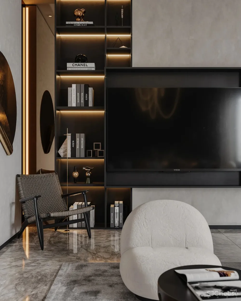 茧界设计.冷晨辉 「桃花源」550平私宅:解构 寂静美学