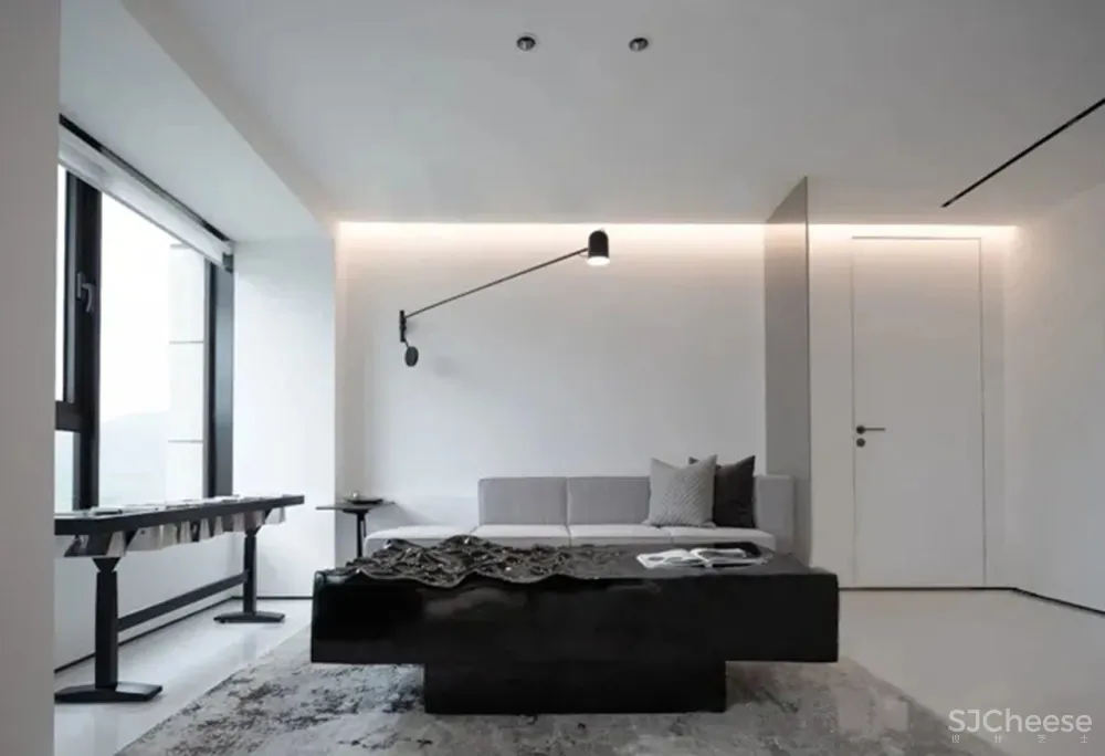 深圳洲际建筑装饰丨极简 黑与白的平衡之道