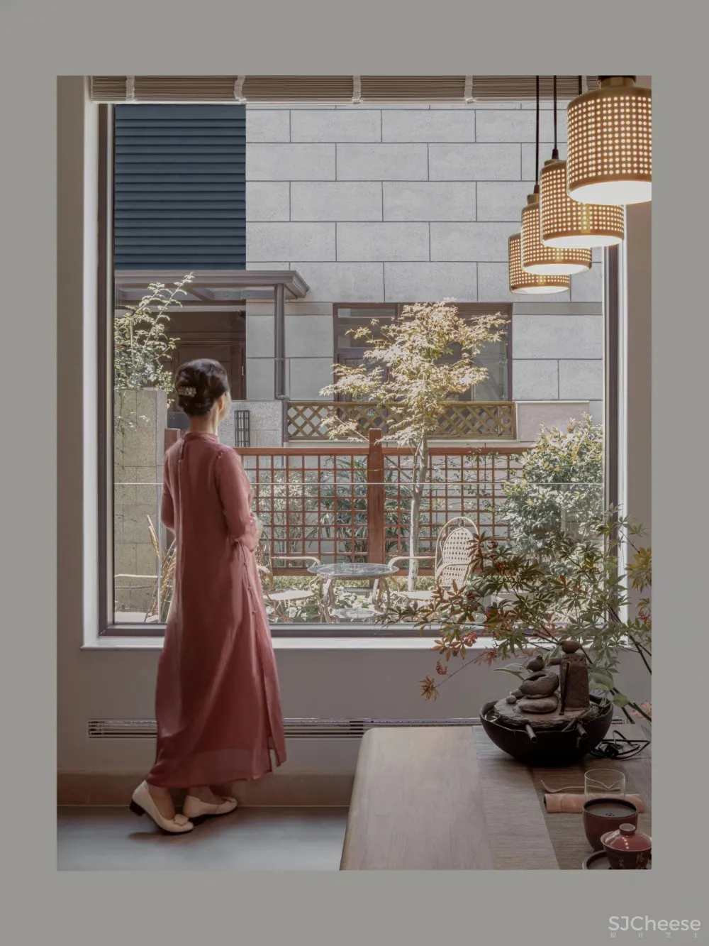 舞蹈家的300㎡新中式大宅,人与空间共同成长