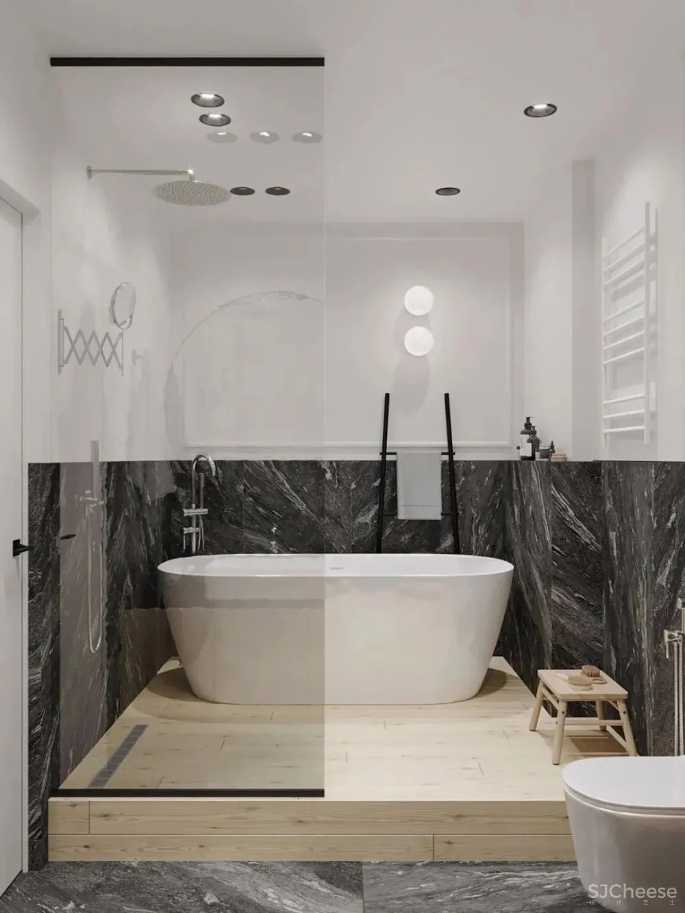 78㎡还能拥有超大落地镜？各种pose随你拍拍拍！