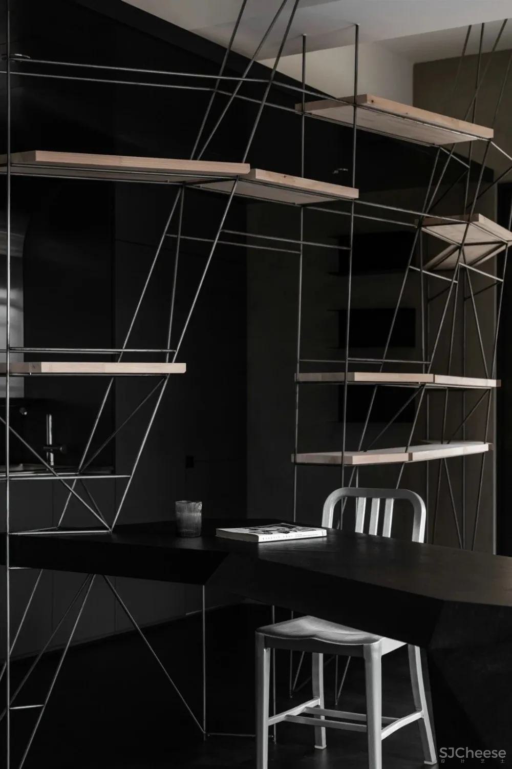 黑白简约住宅，简约设计的日常生活 studio X4设计