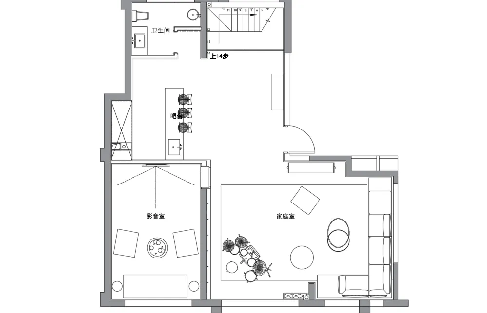 元禾大千设计 烟台「中海万锦」洋房下叠现代简约样板间