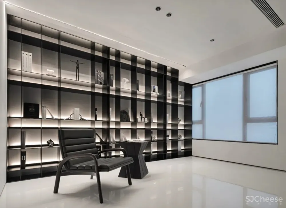 深圳洲际建筑装饰丨极简 黑与白的平衡之道