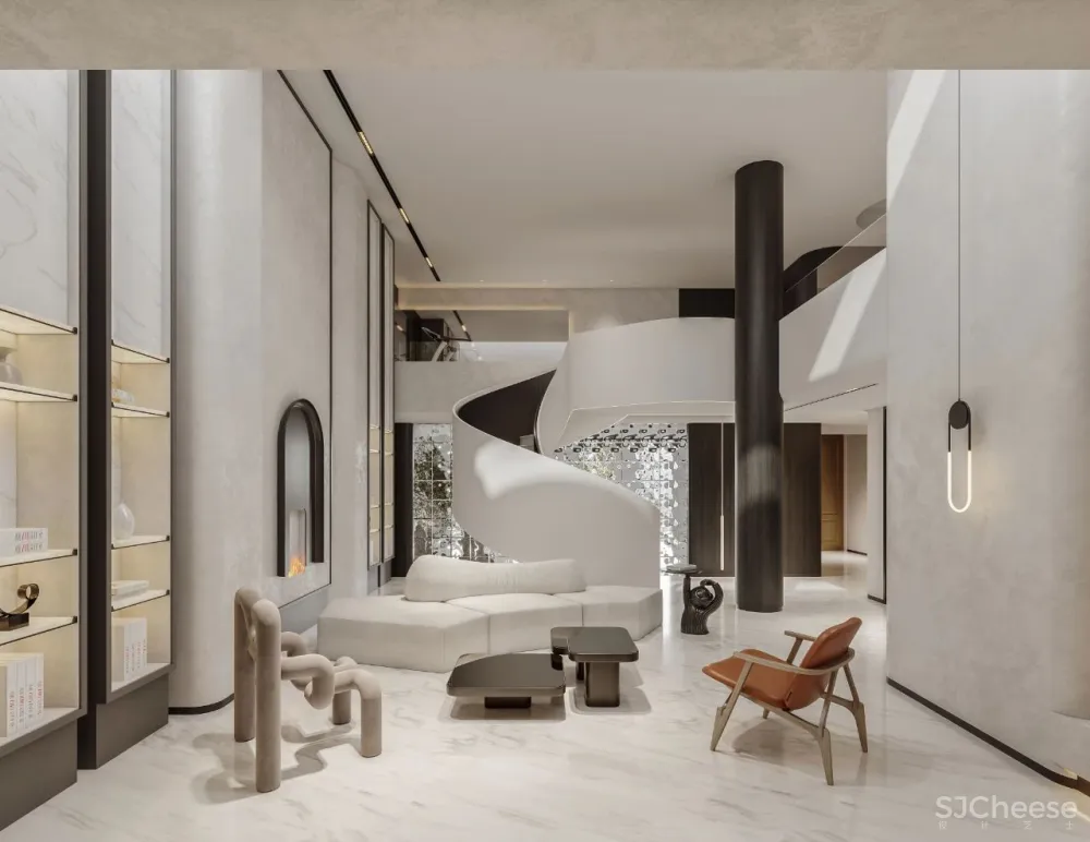 茧界设计.冷晨辉 「桃花源」550平私宅:解构 寂静美学