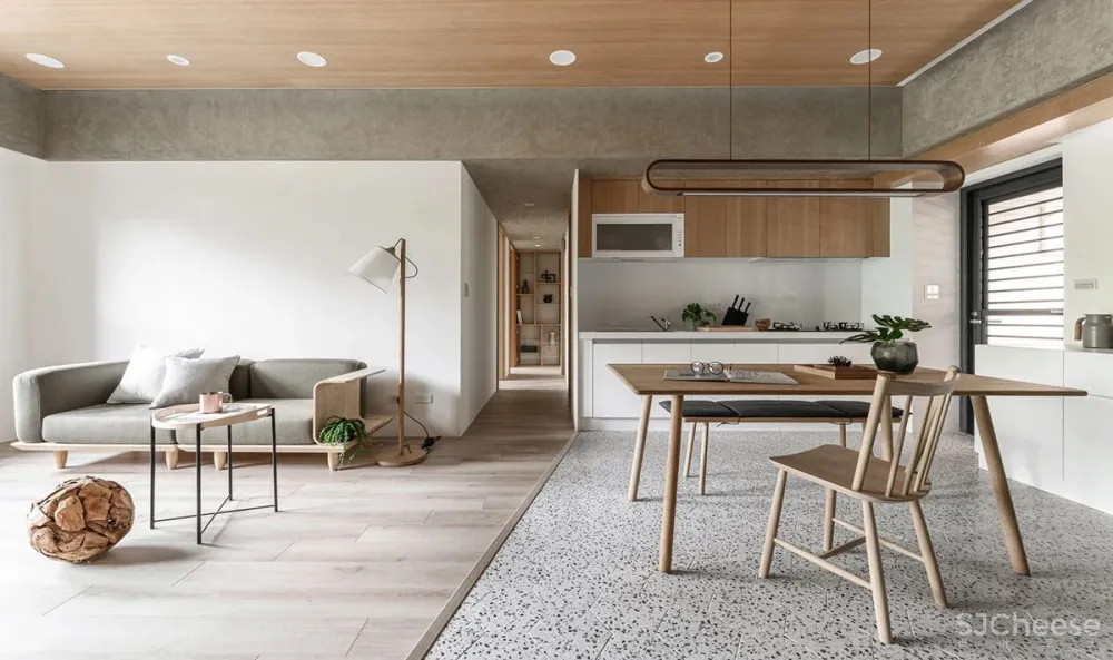 屋主要的生活是简约舒缓的,家里更应该如此