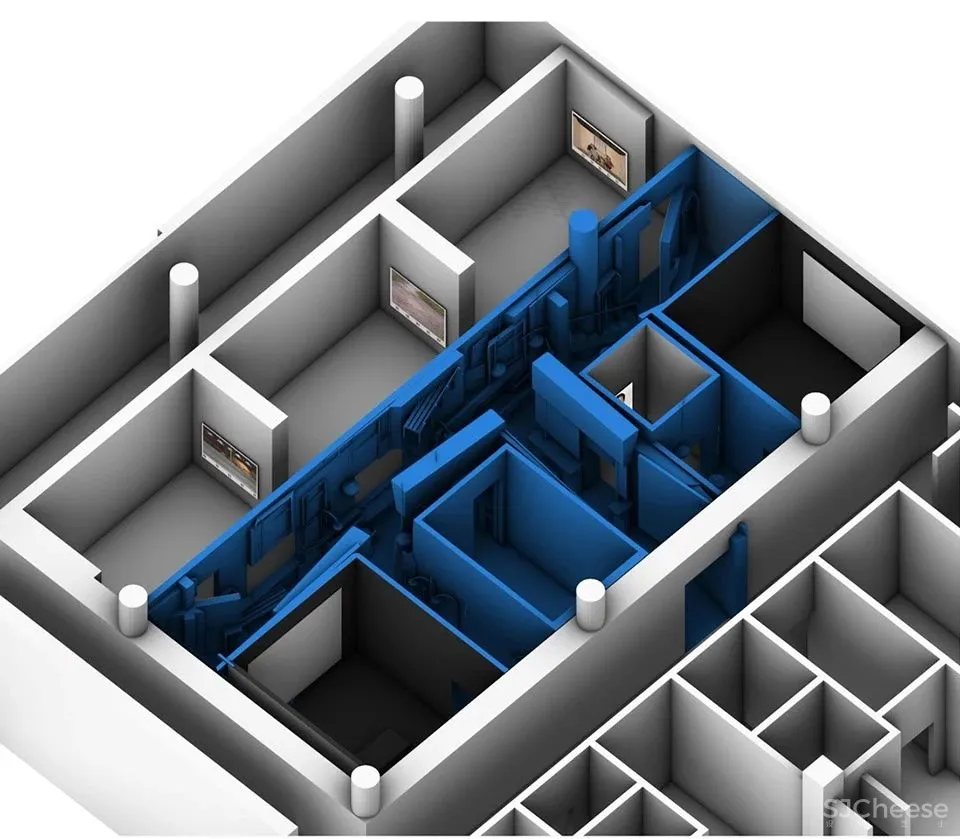九层塔的蓝色塔基,深圳 王子耕
