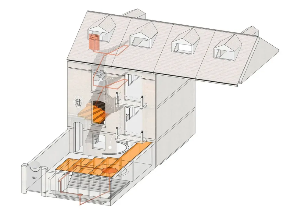 1936年的上海法式洋房改造而成的办公空间