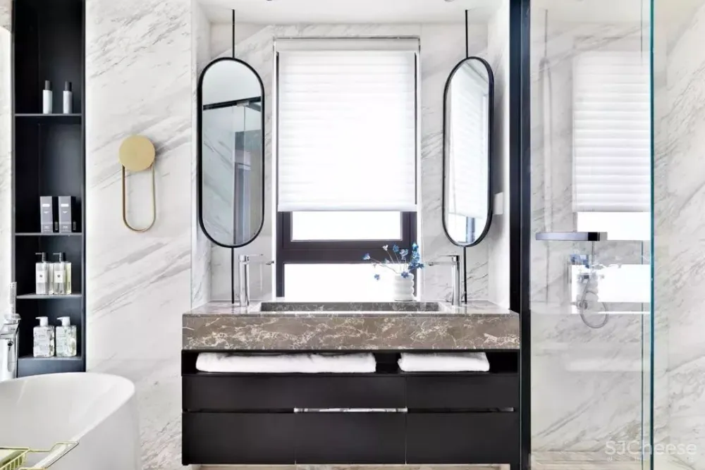 满满的设计亮点!319㎡样板间,全是知识点