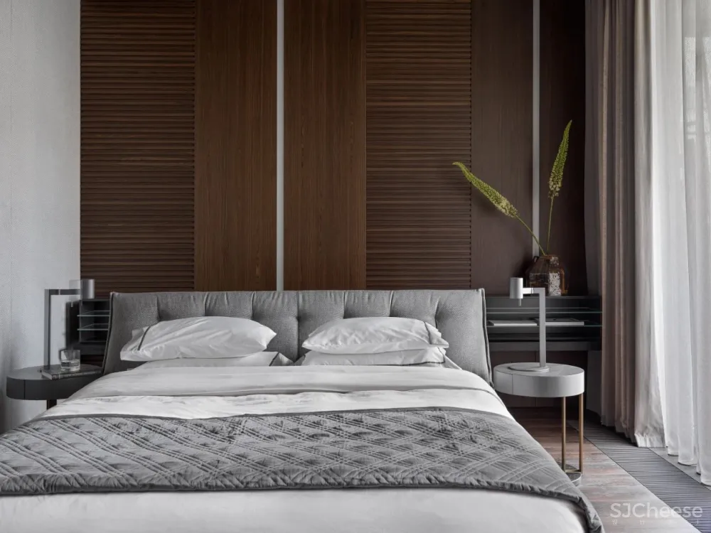 DE-DE新作 95m²简约私宅，大理石与原木的和谐