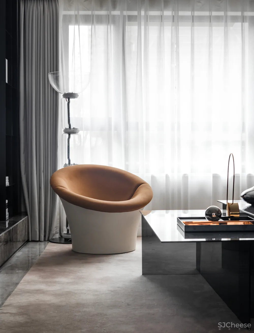 元禾大千设计 烟台「中海万锦」洋房下叠现代简约样板间