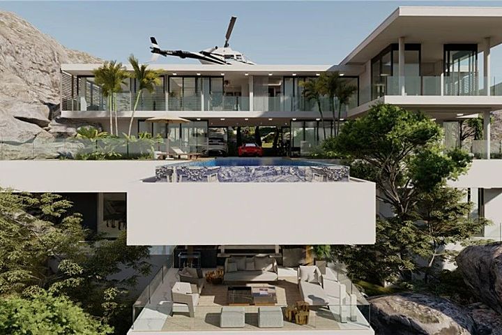 顶奢家具、岛屿住宅、私人直升机场，妥妥的人生巅峰！